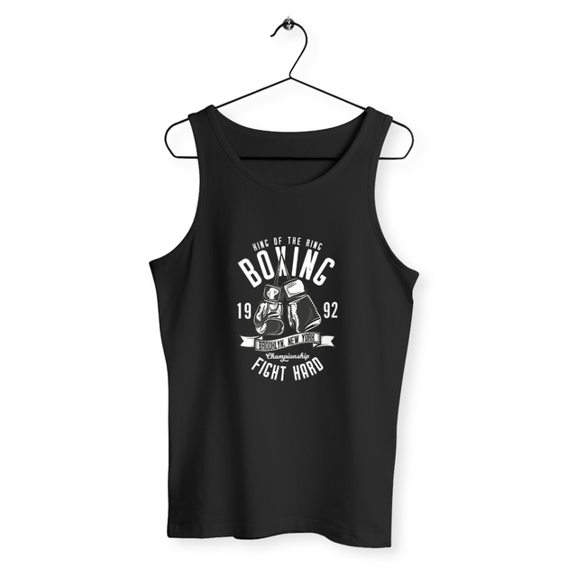 Image back Débardeur homme boxe