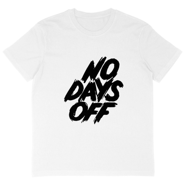 Image back T-shirt homme oversize No days off