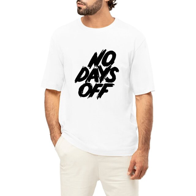 Image front T-shirt homme oversize No days off