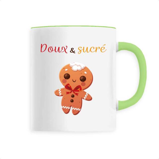 Image back Mug céramique doux et sucré