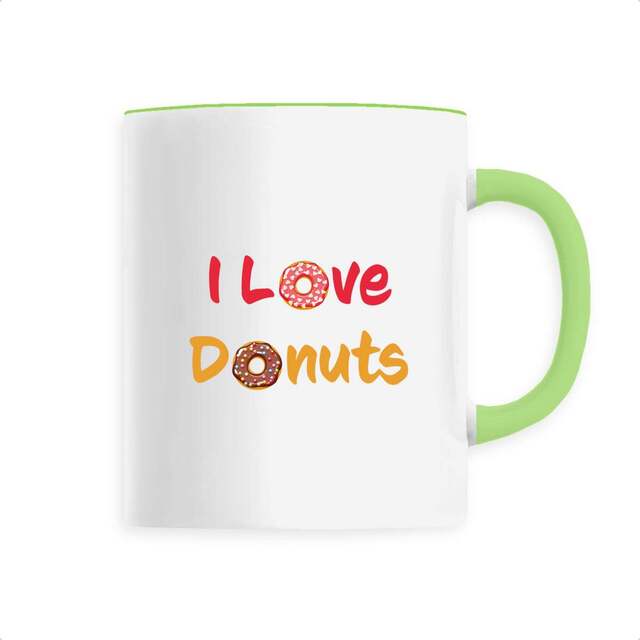 Image back Mug céramique I love donuts