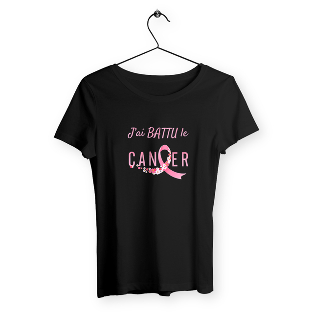 Image back T-shirt femme j'ai battu le cancer