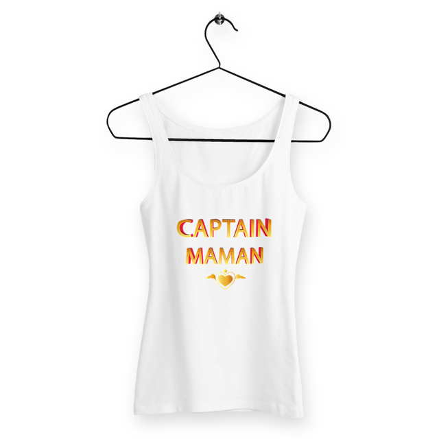 Image back Débardeur femme captain maman