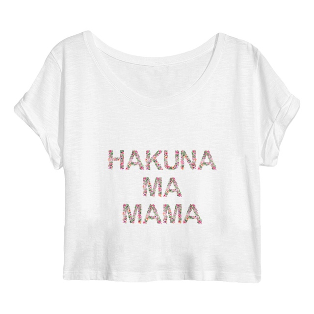 Image back Crop top hakuna ma mama