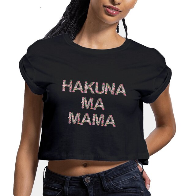 Image front Crop top hakuna ma mama