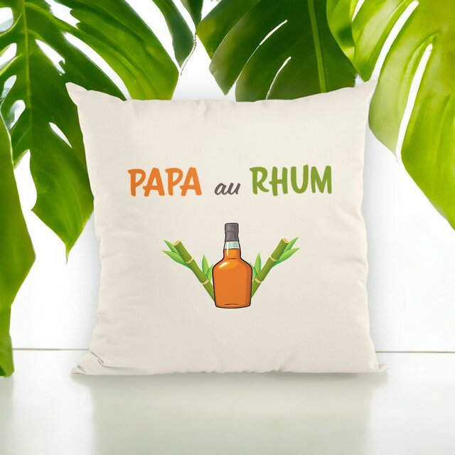 Image front Coussin papa au rhum