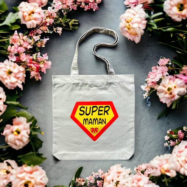 Image front Sac coton super maman