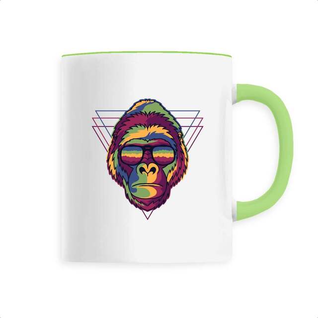 Image front Mug céramique gorille miami