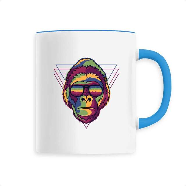 Image back Mug céramique gorille miami