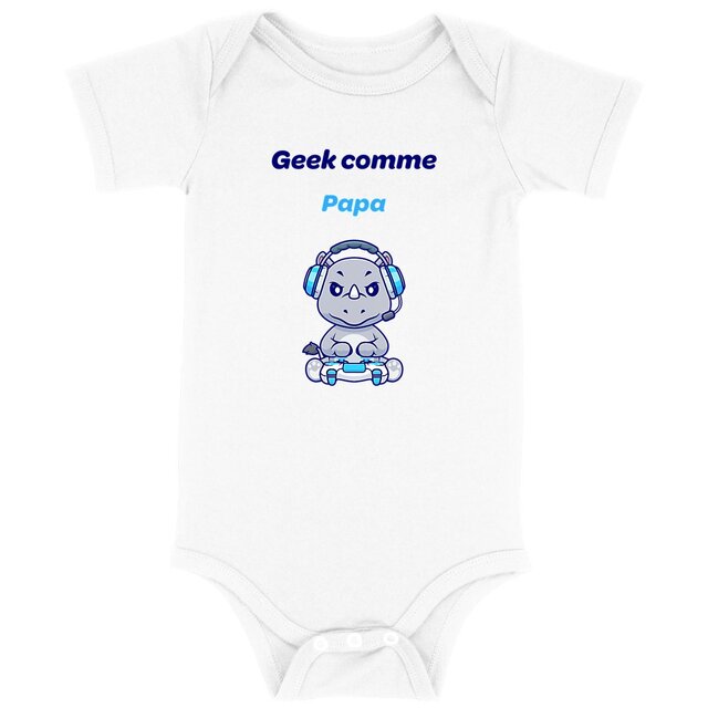 Image back Body geek comme papa rhinocéros