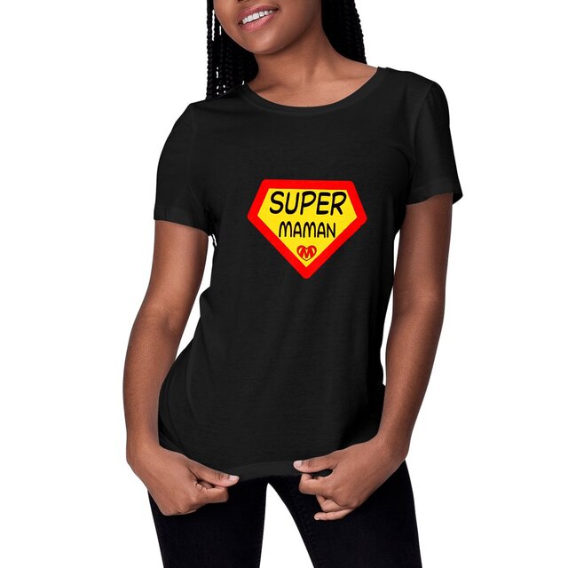 Image front T-shirt super maman