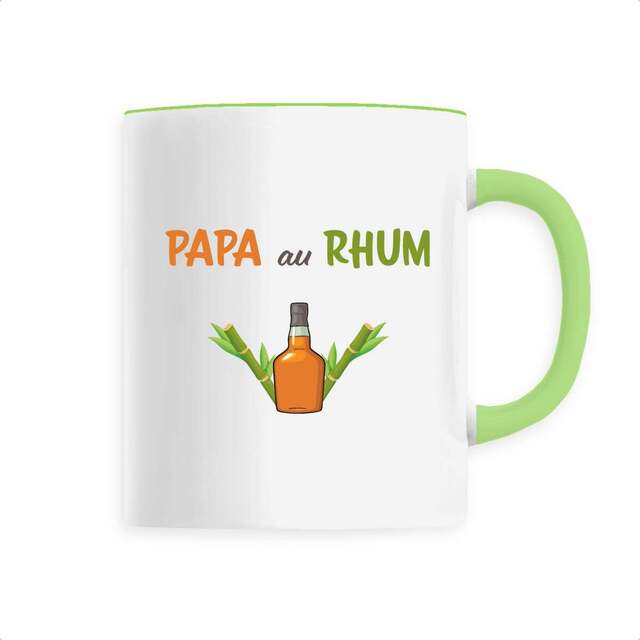 Image back Mug céramique papa au rhum