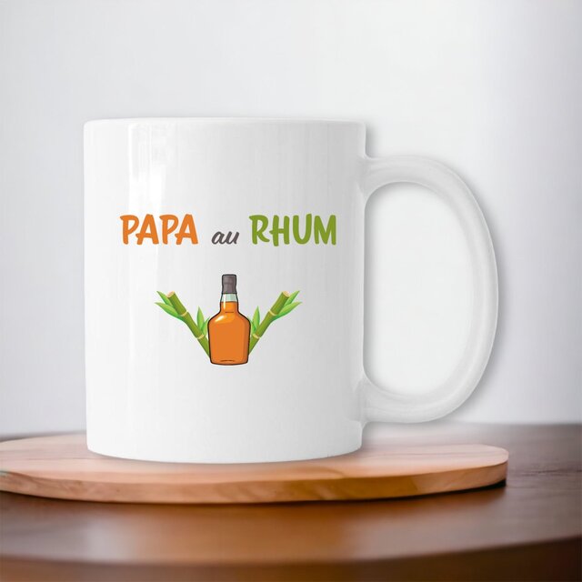 Image front Mug céramique papa au rhum