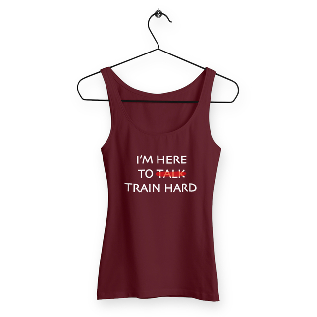 Image back Débardeur Femme I'm here to train hard