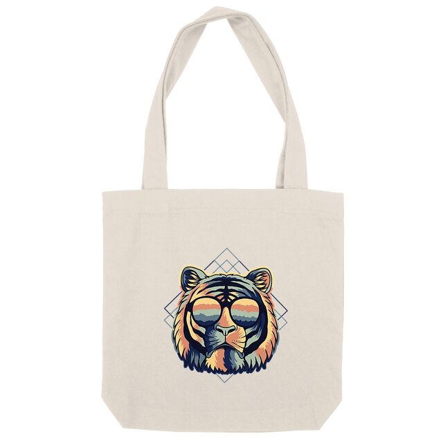 Image back Sac coton tigre miami