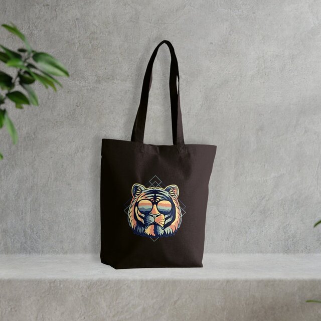 Image front Sac coton tigre miami