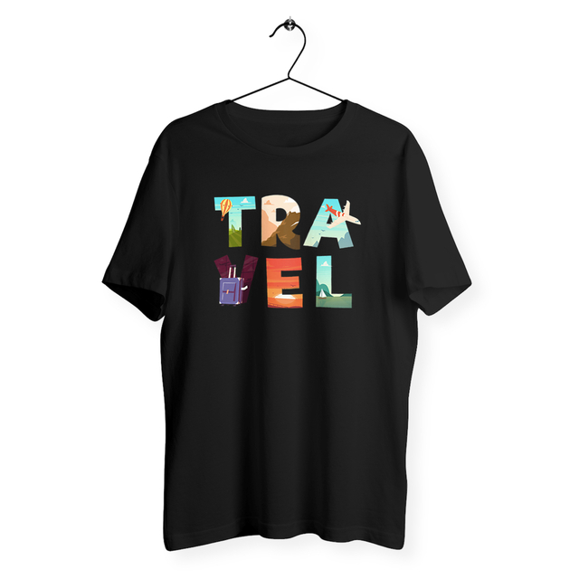 Image back T-shirt homme travel
