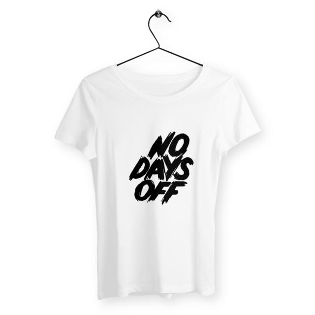 Image back T-shirt femme No days off