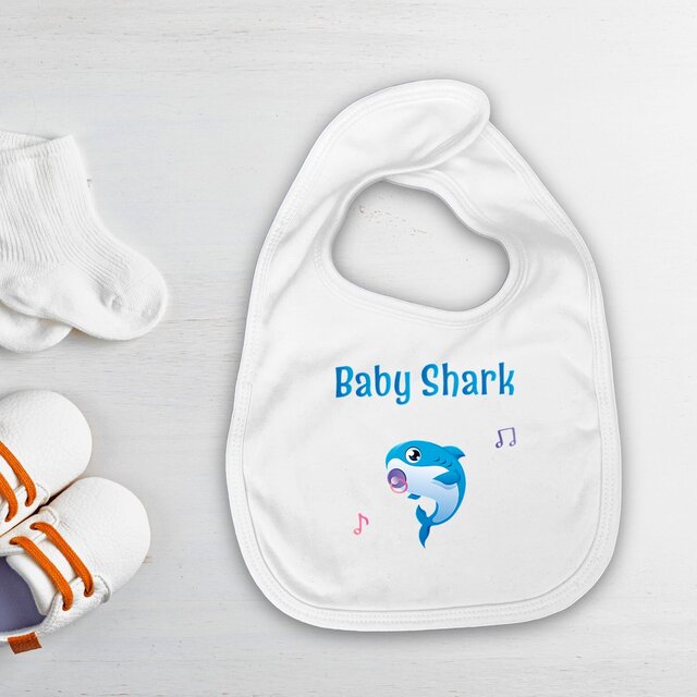 Image front Bavoir baby shark