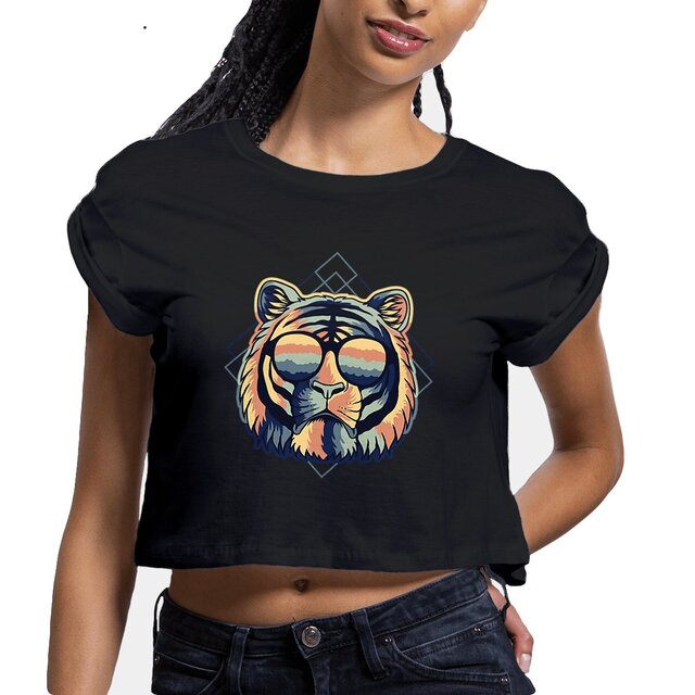 Image front Crop top tigre miami