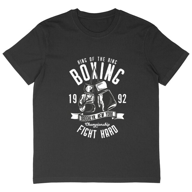 Image back T-shirt homme oversize homme boxe