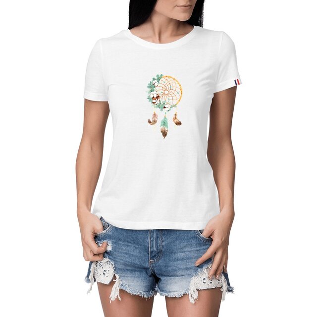 Image front T-shirt femme attrape rêve France édition