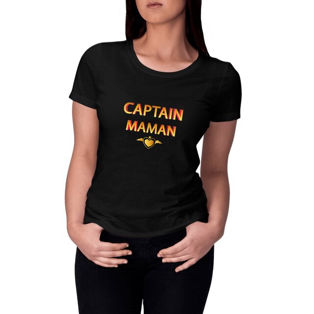 Image front T-shirt captain maman