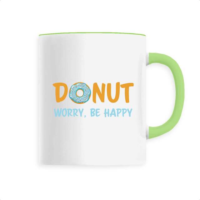 Image back Mug céramique donut worry be happy