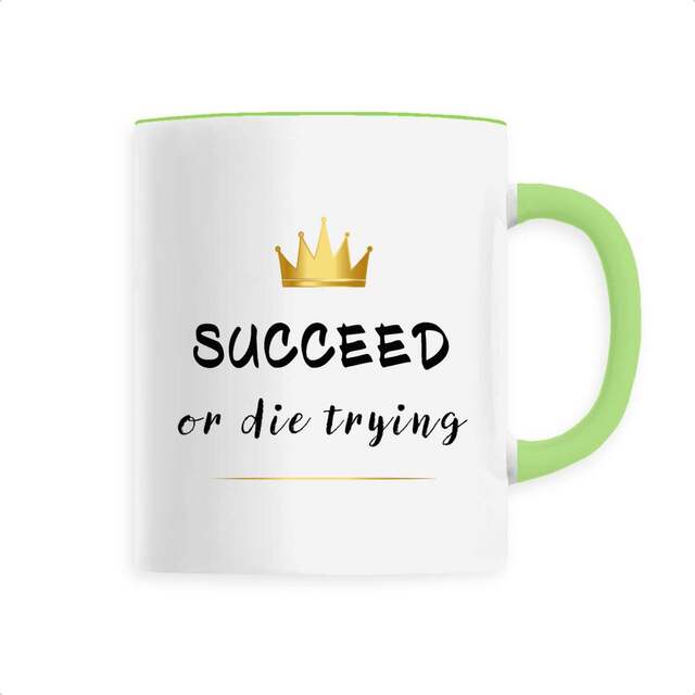 Image back Mug céramique succeed or die trying