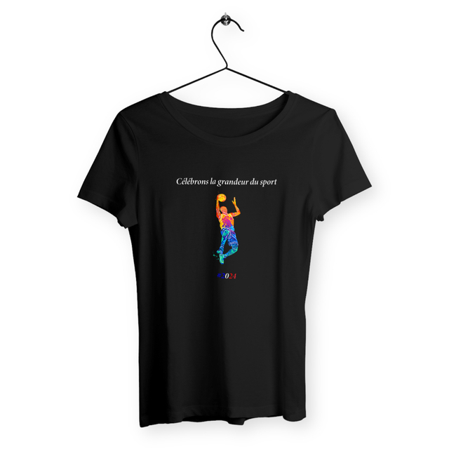 Image back T-shirt femme basket