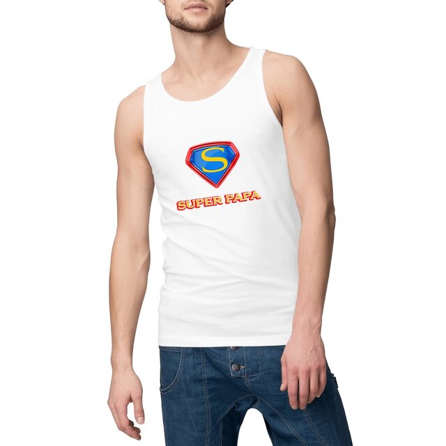 Image front Débardeur homme super papa