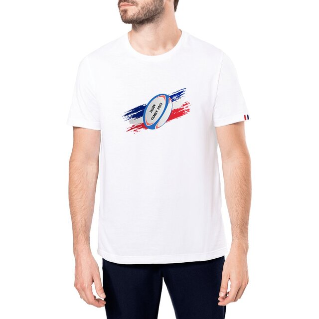 Image front T-shirt homme rugby 2023 France édition