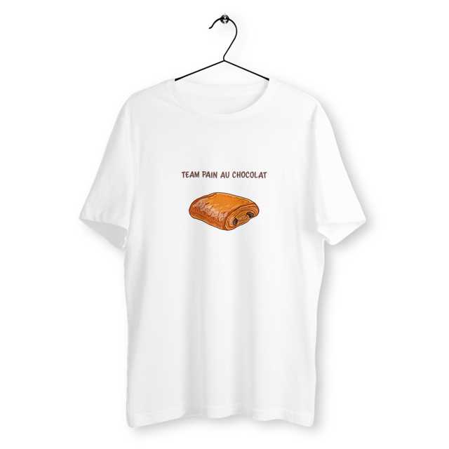 Image back T-shirt homme team pain au chocolat