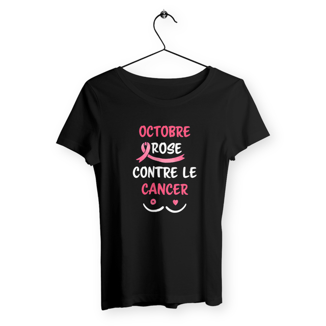 Image back T-shirt femme octobre rose