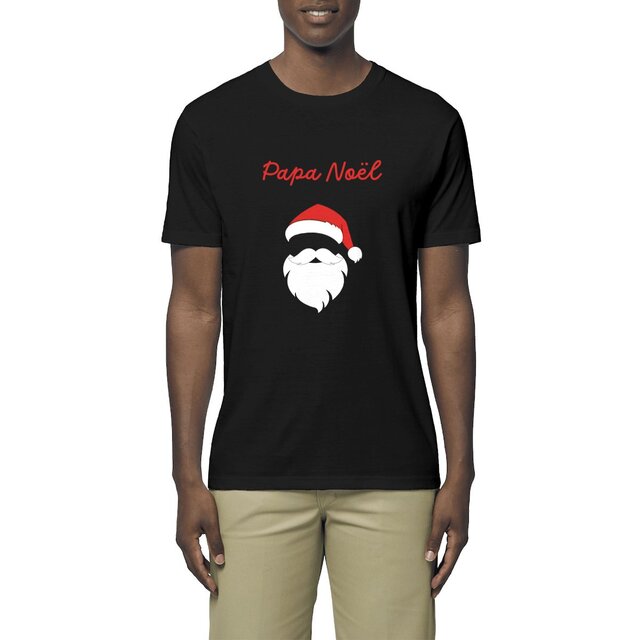 Image front T-shirt homme papa Noël