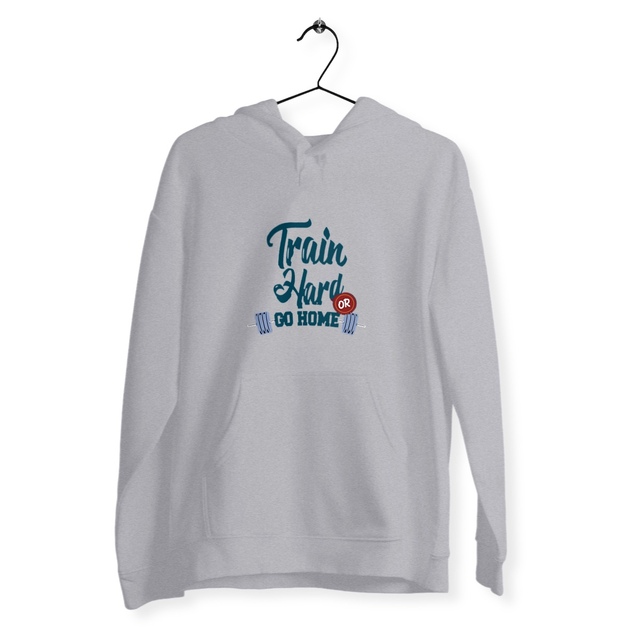 Image back Sweat unisexe train hard or go home