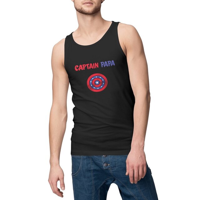 Image front Débardeur homme captain papa