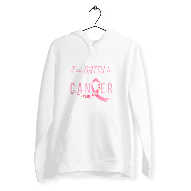 Image front Sweat femme j'ai battu le cancer