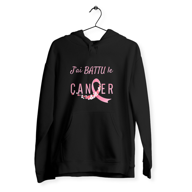 Image back Sweat femme j'ai battu le cancer