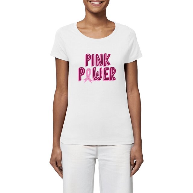 Image front T-shirt femme pink power