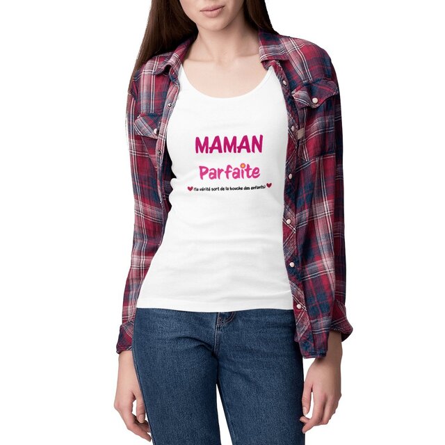 Image front Débardeur femme maman parfaite