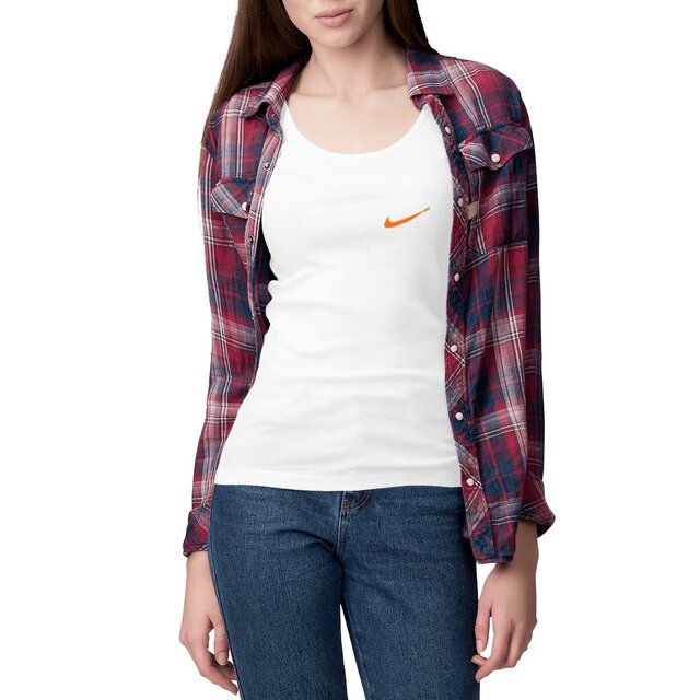 Image front Débardeur femme logo carotte
