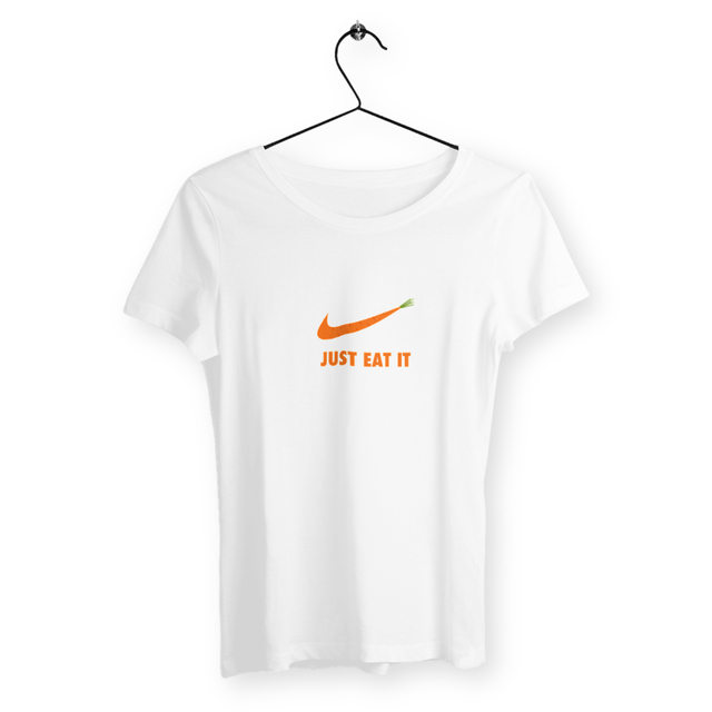 Image back T-shirt femme just eat it