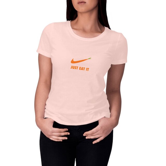 Image front T-shirt femme just eat it