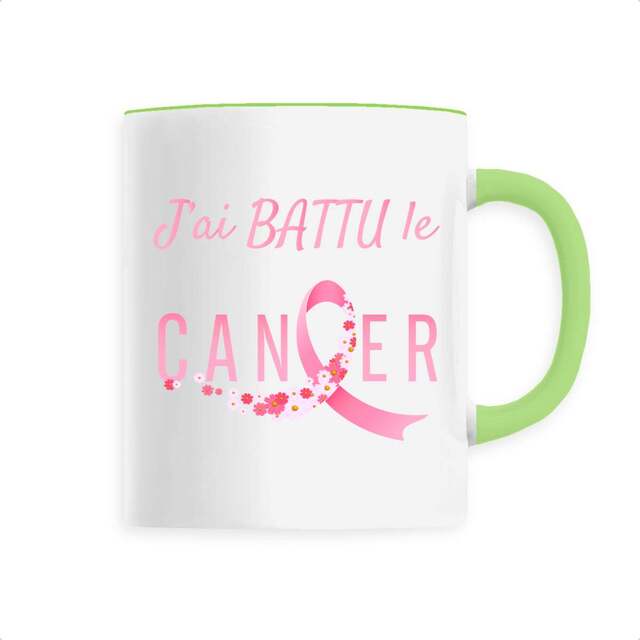 Image front Mug j'ai battu le cancer