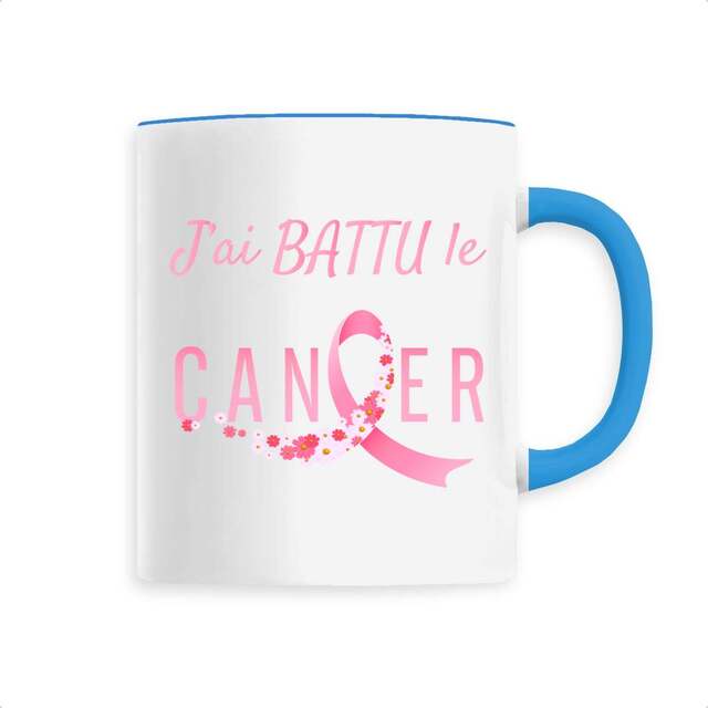 Image back Mug j'ai battu le cancer
