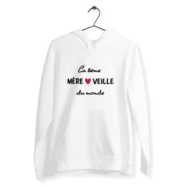 Image front Sweat femme 8ème mèreveille du monde