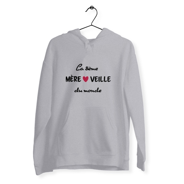 Image back Sweat femme 8ème mèreveille du monde