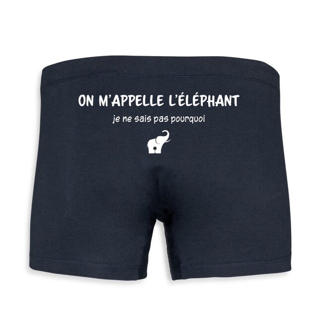 Image back Boxer homme éléphant