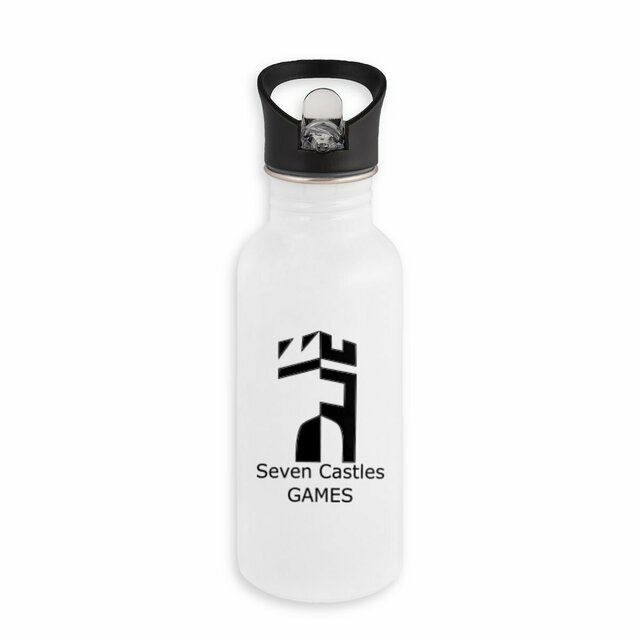 Image back SCG Logo - Stainless steel water bottle with straw